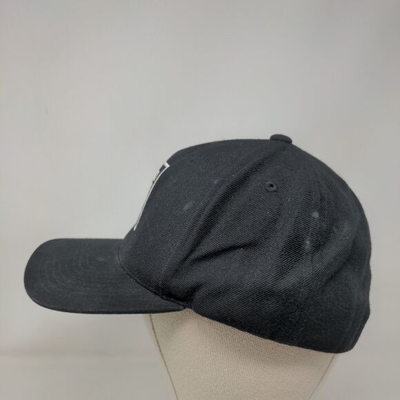 Game Up Snapback Hat Black OSFA Embroidered 6 Panel Sport-Tek - Picture 3 of 8